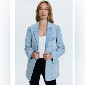Pistola Skylar Boyfriend Blazer in Powder Denim Sz Med